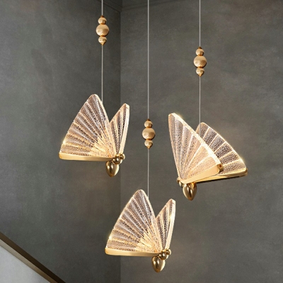 Pendant Light Kit Modern Style Acrylic Hanging Lamps for Living Room Natural Light