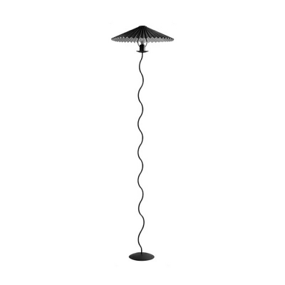 1-Light Floor Lamps Contemporary Style Cone Shape Metal Standing Light