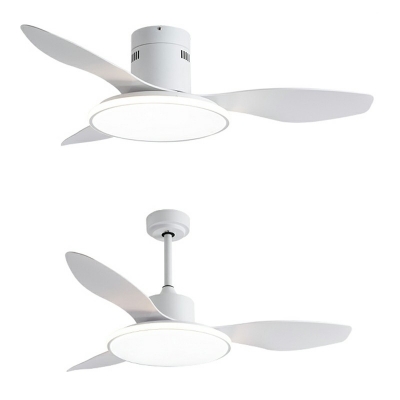 Contemporary Ceiling Fan Lighting Acrylic Ambient Light Fixtures for Living Room