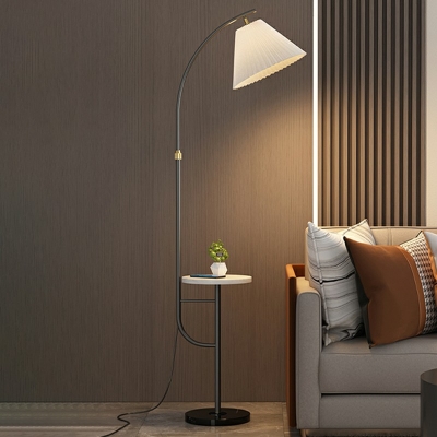 Contemporary Fabric Floor Lamps E27 Lighting for Living Room