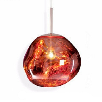 Contemporary Glass Pendant Light E27 Hanging Lamps for Dining Room