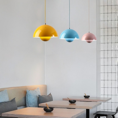 Metal Macaron Hanging Lamp Contemporary Pendant Lights for Living Room