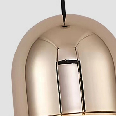Modern Farmhouse Pendant Lighting LED Metallic Suspension Pendant