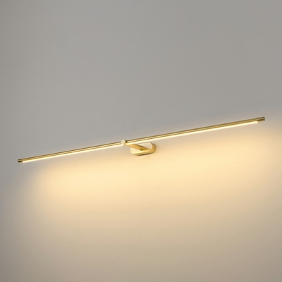 Modern White Light Linear Vanity Light Fixtures Metal and Aluminum Led Vanity Light Strip