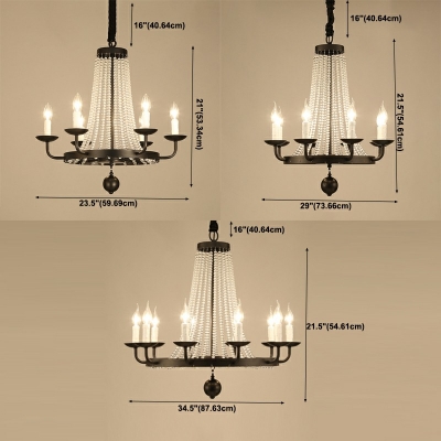 Pendant Lighting European Style Crystal Hanging Lamps Kit for Living Room