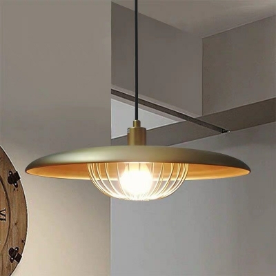 1-Light Pendant Lighting Vintage Style Cage Shape Metal Hanging Ceiling Lights