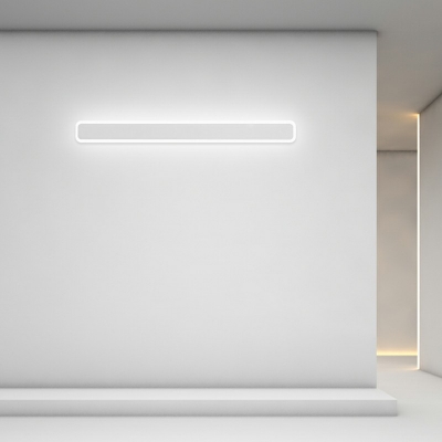 Contemporary Linear Vanity Light Fixture Metal LED Light for Bathroom