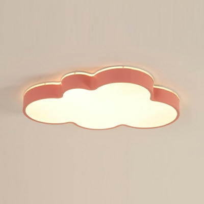 Kids Metallic Flush Mount Light Cloud Lighting for Living Room