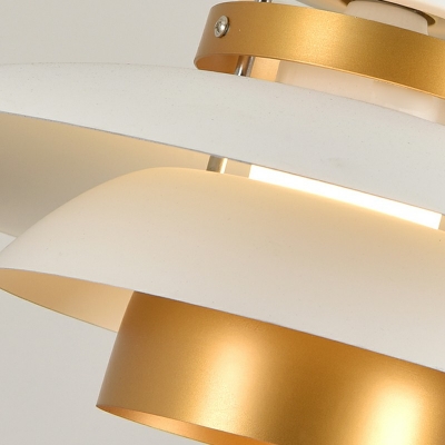 Macaron Metallic Down Lighting Pendant Three-Shade Hanging Pendant Lights