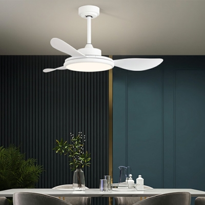 Modern Metal Ceiling Fan Lighting Ambient Light Fixtures for Living Room
