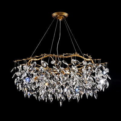Tassel Chandelier Light Fixture Modern Elegant Clusters Pendant for Living Room