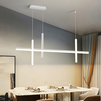 Ultra-modern Geometric Chandelier Lighting Fixtures Metallic Island Pendant Lights