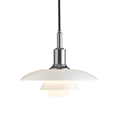 1-Light Pendant Lighting Minimalist Style Geometric Shape Metal Hanging Light Fixtures