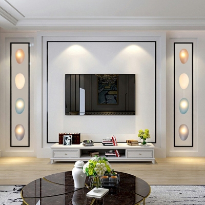 Contemporary Glass Wall Light Fixture LED Lighting for Living Room