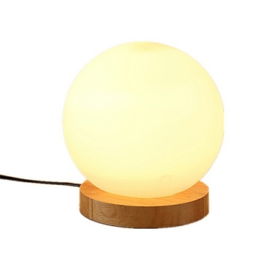 Contemporary Style Table Lamp 1 Light Glass Table Lamp for Bedroom