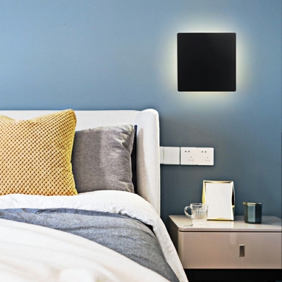 Geometric Wall Sconces Modern Metal 1-Light Third Gear Wall Sconce Lighting for Bedroom