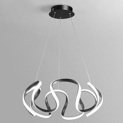 Hanging Ceiling Light Modern Style Acrylic Hanging Light Kit for Living Room