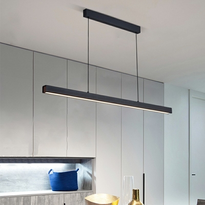 Linear LED Hanging Pendant Lights Modern Minimalism Island Chandelier Lights for Living Room