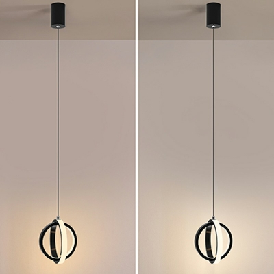 Minimalism Geometric Hanging Pendant Lights Metallic Down Lighting Pendant