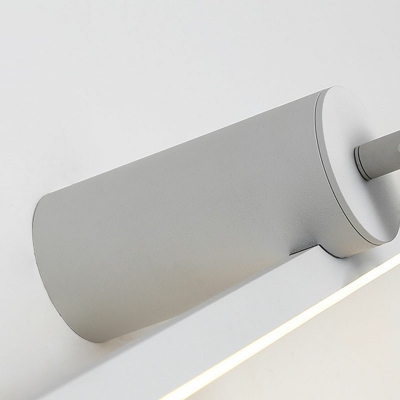 Minimalistic Linear Vanity Light Metal LED Flush Mount Wall Sconce for Bathroom