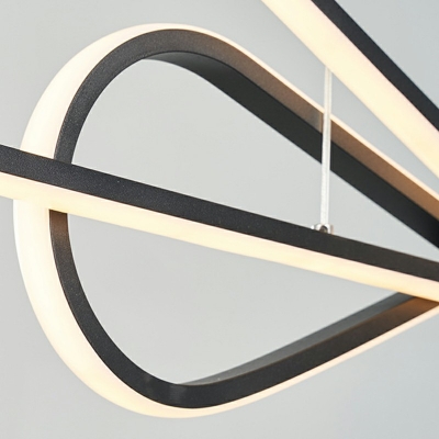 Modern Geometric Island Chandelier Lights Metal Ceiling Pendant Lights