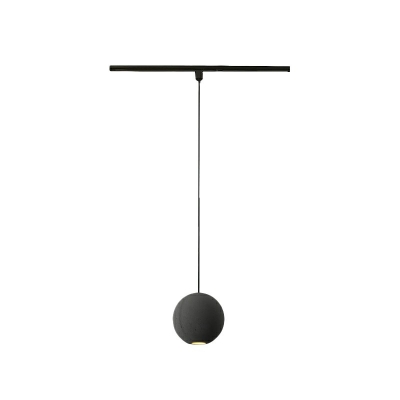 Modern Hanging Ceiling Light Stone Globe Suspension Pendant for Living Room