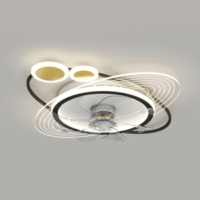 Modern Oval Flush Ceiling Light Fixtures Aluminum Ceiling Light Fixtures