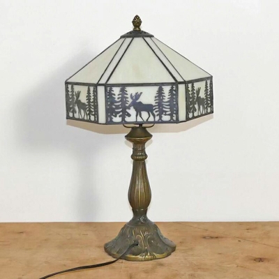 Tiffany Single Light Table Lamps Bedside Reading and Bedroom Lamps