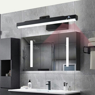 Wall Vanity Sconce Contemporary Style Acrylic Vanity Lighting Ideas for Bathroom White Light