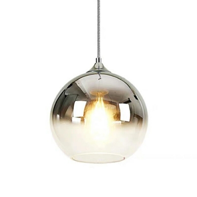 1-Light Pendant Light Kit Modernist Style Ball Shape Metal Hanging Ceiling Lights