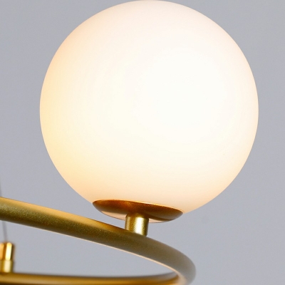 11-Light Chandelier Lamp Modernist Style Ball Shape Metal Pendant Lights