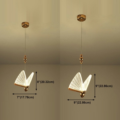 Ceiling Pendant Light Modern Style Acrylic Hanging Light for Living Room Natural Light