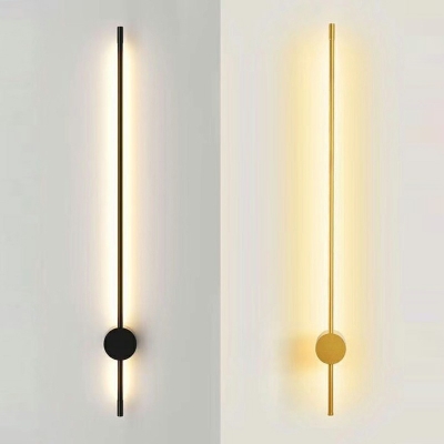 Contemporary Linear Wall Sconces Metal 1-Light Wall Sconce Lighting