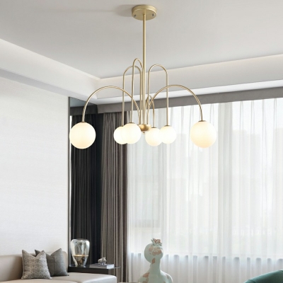 Global Glass Chandelier Lighting G9 Chandelier for Living Room