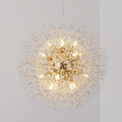 Modern Globe Chandelier Lighting Fixtures Minimalism Ceiling Pendant Light for Living Room