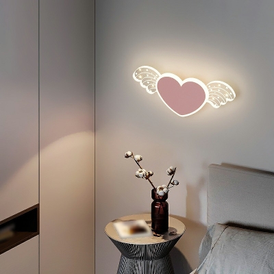 Modern Sconce Lighting Metal with Acrylic Shade Wall Mounted Lamp for Children's Bedroom
