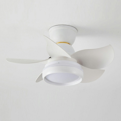 Semi Flush Mount Modern Style Acrylic Semi Flush Fan Light for Living Room