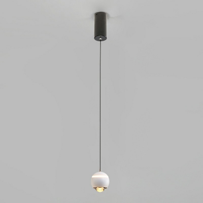 Simplicity Natural Light Spherical Hanging Ceiling Light Metallic Hanging Pendant Lights