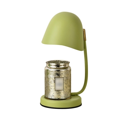 1-Light Night Table Lamps Simple Style Dome Shape Metal Nightstand Light (without Aromatherapy Candles)