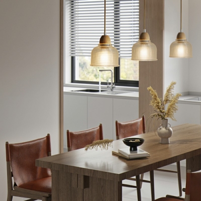Contemporary Glass Pendant Light Down Lighting for Dining Room