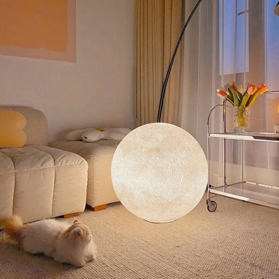 Contemporary Resin Floor Lamp Single Light for Living Room and Bedroom