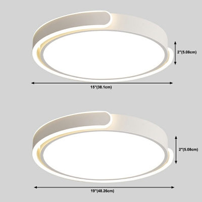 Minimalism Cylinder Flush Mount Ceiling Light Fixtures Acrylic Flush Mount Lamp
