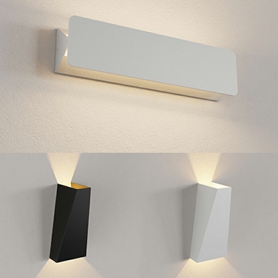 Modern Aluminum Wall Light Fixture Single Light for Living Room