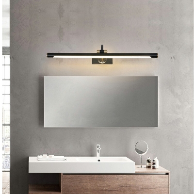 Modern Single Vanity Light Metal Black Vanity Sconce Lights for Bath Room