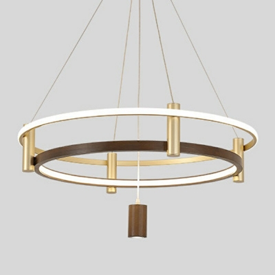 Wood Modern Chandelier Lighting Fixtures Minimalism Pendant Lighting Fixtures for Dinning Room