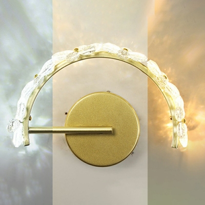 1-Light Sconce Light Fixture Contemporary Style Geometric Shape Metal Wall Lighting Ideas
