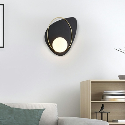 1-Light Sconce Lights Modernist Style Ball Shape Metal Wall Mounted Light
