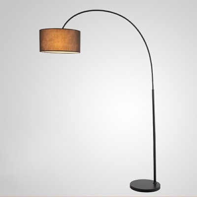 Contemporary Fabric Floor Lamp Single Lighting for Living Room