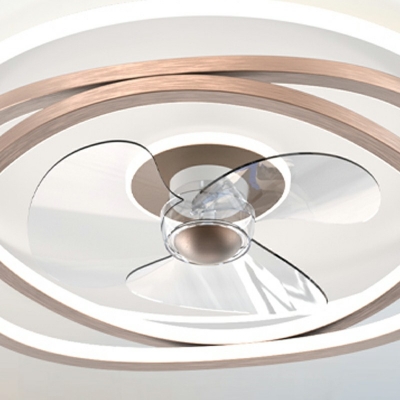Contemporary Geometrical Flush Mount Ceiling Light Fixtures Acrylic Ceiling Mounted Fan Light