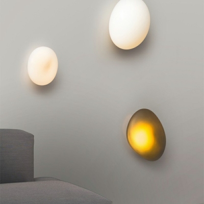 Contemporary Glass Wall Light Fixture LED Lighting for Living Room
